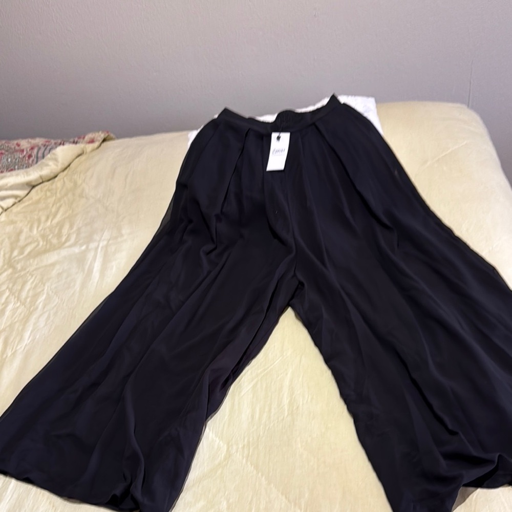 Choies Black Wide-Leg Pants High-Waisted
